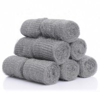 Wholesale china steel wool roll scrubber scourer bulk kitchen cleaning steel wool for dishes washing