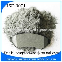 Chopped steel wool fiber for brake pads materials